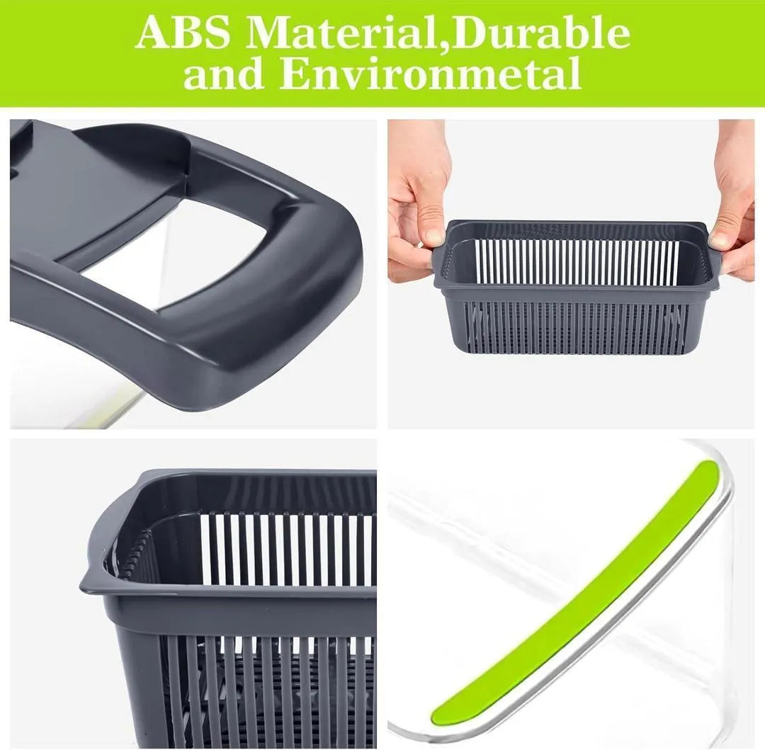 Premium Vegetable Cutter with Egg Separator & Dicing Blades