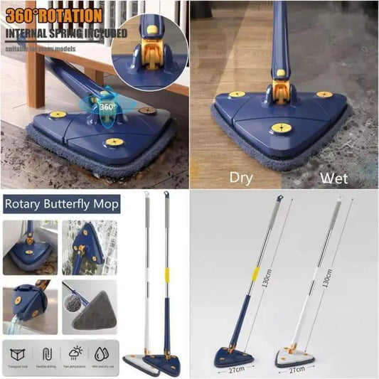 360-Degree Triangular Mop for Home & Office Cleaning