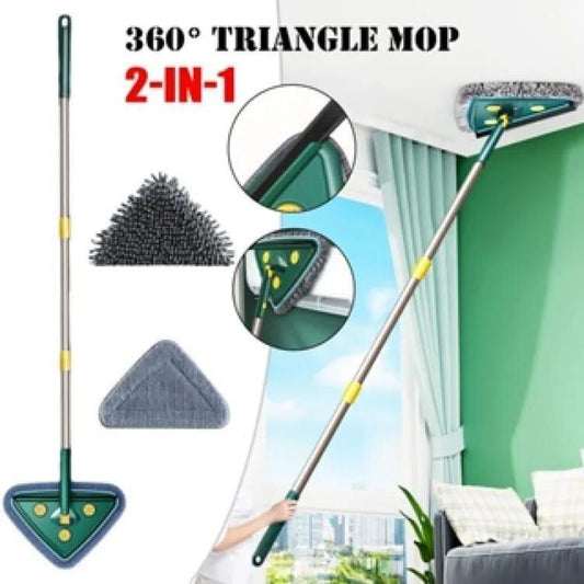 360-Degree Triangular Mop for Home & Office Cleaning