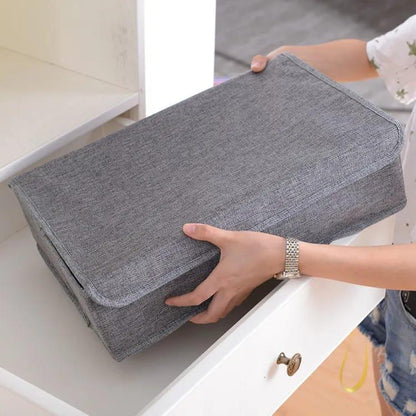 Grey Foldable Sock Organizer for Small Homes