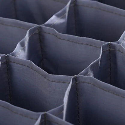 Grey Foldable Sock Organizer for Small Homes