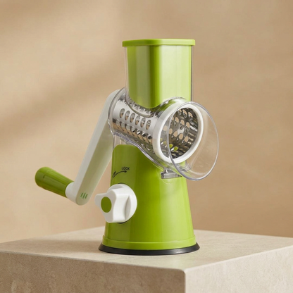 Green Manual Vegetable Grater Cutter BPA Free Easy Clean